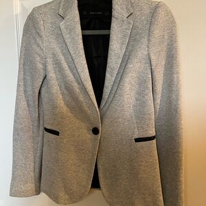 Zara Gray Modern Blazer with Tailored Fit